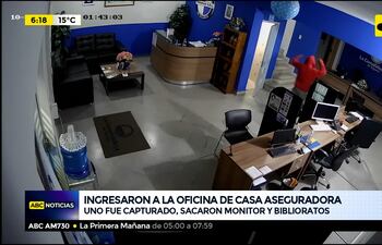 Ingresaron a la oficina de casa aseguradora
