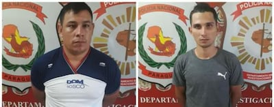 Rogelio Joel Bogado Gómez, alias “Pezuña”, y Leandro Alfredo Portillo Achucarro, “Meia Noite”.