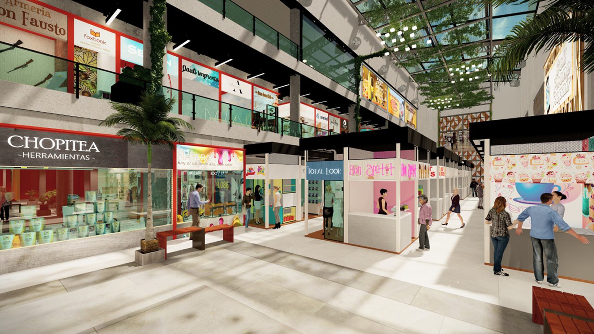 En octubre próximo se habilitará el sector de galerías, en M4 Galería.