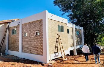 Las construcciones de la salas de internación están a punto de terminar.