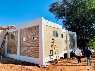 Las construcciones de la salas de internación están a punto de terminar.