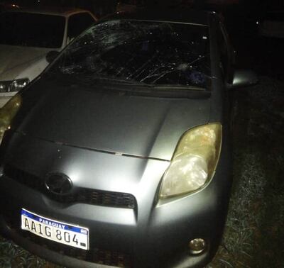 El automóvil que protagonizó el accidente quedó incautado en la comisaría local.