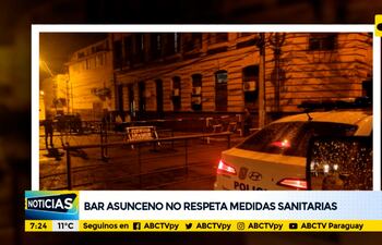 Bar asunceno no respeta medidas sanitarias