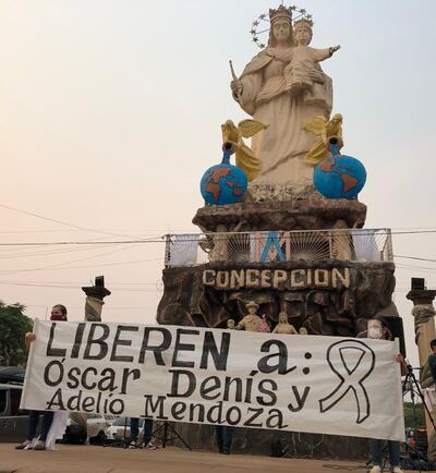 La caravana arrancó frente al monumento a la Madre.