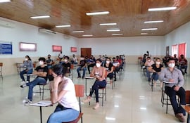 Los exámenes se iniciaron el lunes último y culminó hoy.