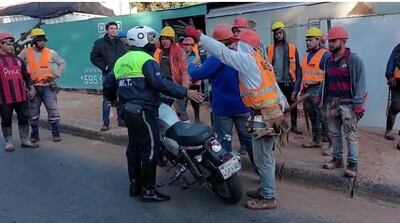 PMT y la Dirección de Vigilancia realizaron un operativo para retener motos mal estacionadas en General Santos.