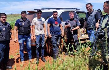 Tres de los procesados fueron capturados en una zona boscosa en la colonia San Miguel.