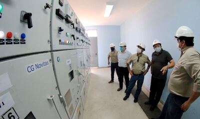 Las nuevas celdas de 23 kV entraron en  servicio en la Subestación Santa Rosa, luego del incendio ocurrido meses atrás, informó la empresa estatal de electricidad. Gentileza ANDE