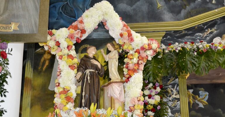 Sagrada Imagen de San Antonio de Padua, venerada por la comunidad sanantoniana.