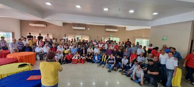 Competidores del Grand Slam del truco deportivo edición 2022, competencia conquistada por San Lorenzo Truco Club “Los  Amigos”.