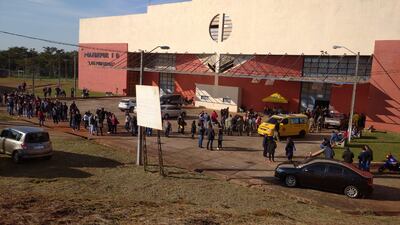 Masiva concurrencia en el vacunatorio de Salto del Guairá