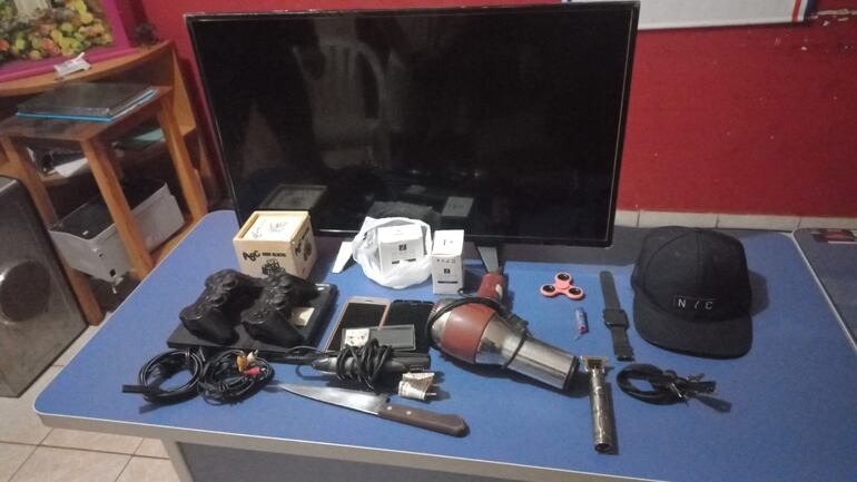 Objetos robados de la segunda vivienda.