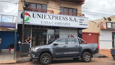 Este local fue allanado este mañana en el marco del operativo Sucesión.
