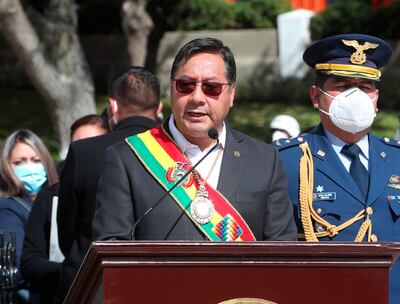 Luis Arce, presidente de Bolivia.
