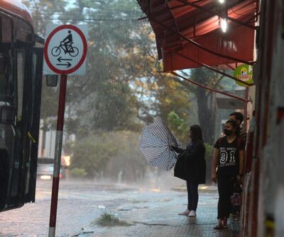Las lluvias persistirán este jueves en casi todo el país (foto ilustrativa).