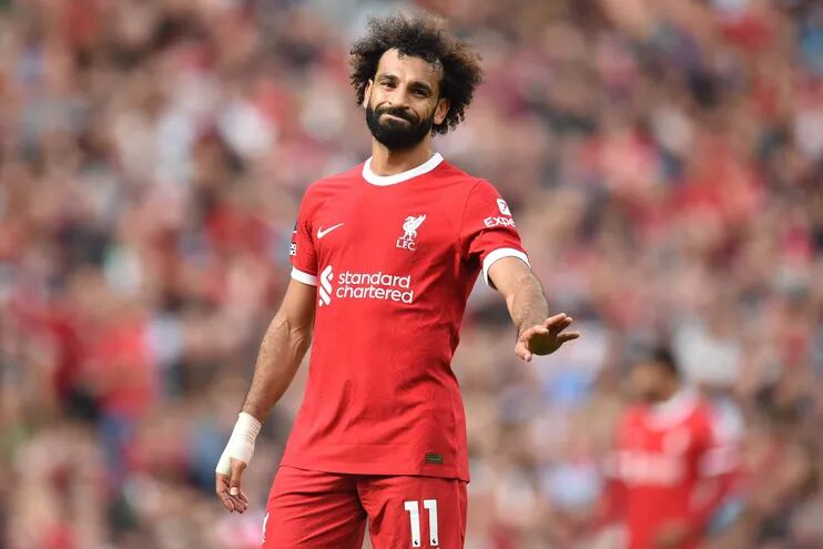 Mohamed Salah, 31 años, goleador del Liverpool.