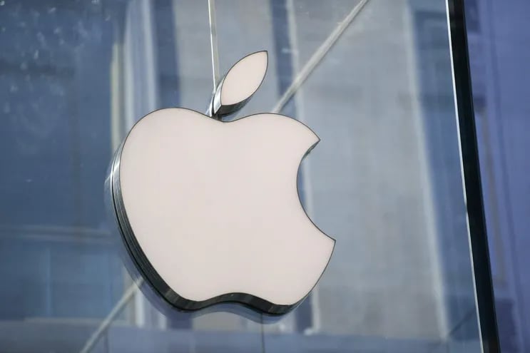 Logo de la compañía Apple.