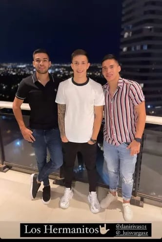 Amigos. Daniel Rivas (19), Alan “Coyote” Rodríguez (21) y Luis Abelardo  Vargas (21).