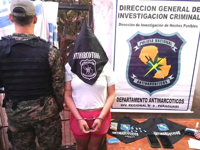 La mujer fue detenida en su vivienda ubicada en el barrio Central de Paraguarí.