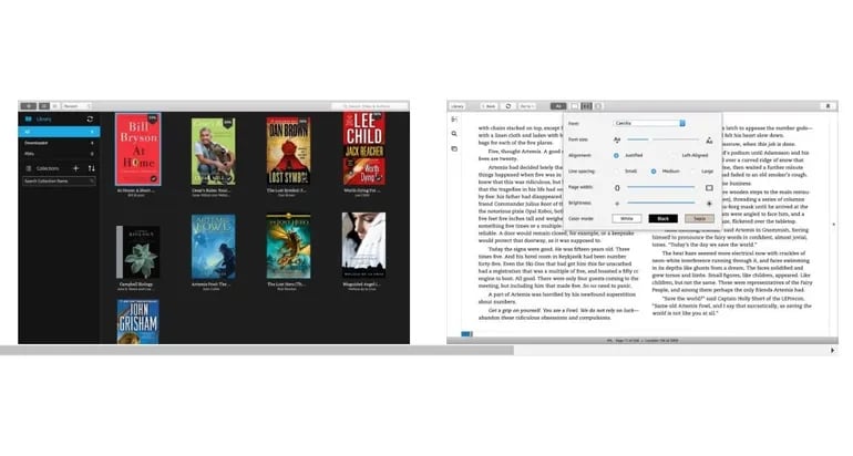 Esta 'app', que se puede descargar en la App Store, permite a los usuarios leer 'eBooks' del servicio de Amazon desde un dispositivo de Apple, ya sea una tableta, un ordenador o un iPhone.
