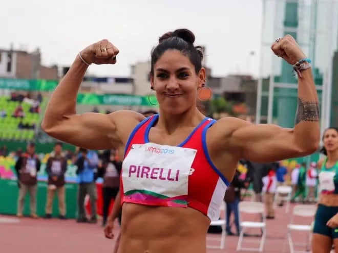 Camila Pirelli (30) compitiendo en los Juegos Panamericanos Lima 2019.
