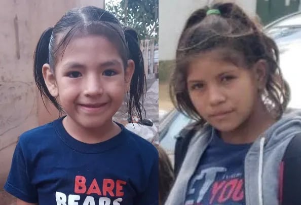 Piden ayuda para localizar a Shantal Ayelen Silva Duarte de 6 años y Sonia Nicolasa Quintana de 13 años.