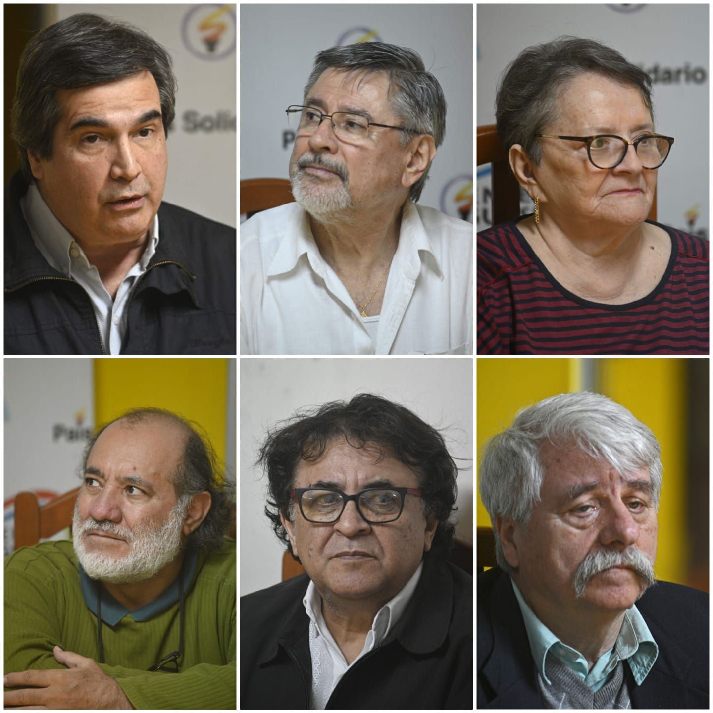 Carlos Filizzola, Oscar Rivas, María Teresa Ferreira, Santiago Trinidad, Fernando Larroza y Ricardo Canese.