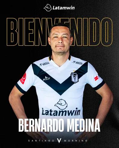 Bernardo Medina (14/01/88), nuevo futbolista de Santiago Morning de Chile.