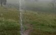 Fotografía de la lluvia en el campo, tomada por un productor desde su ventana. Gentileza UGP.