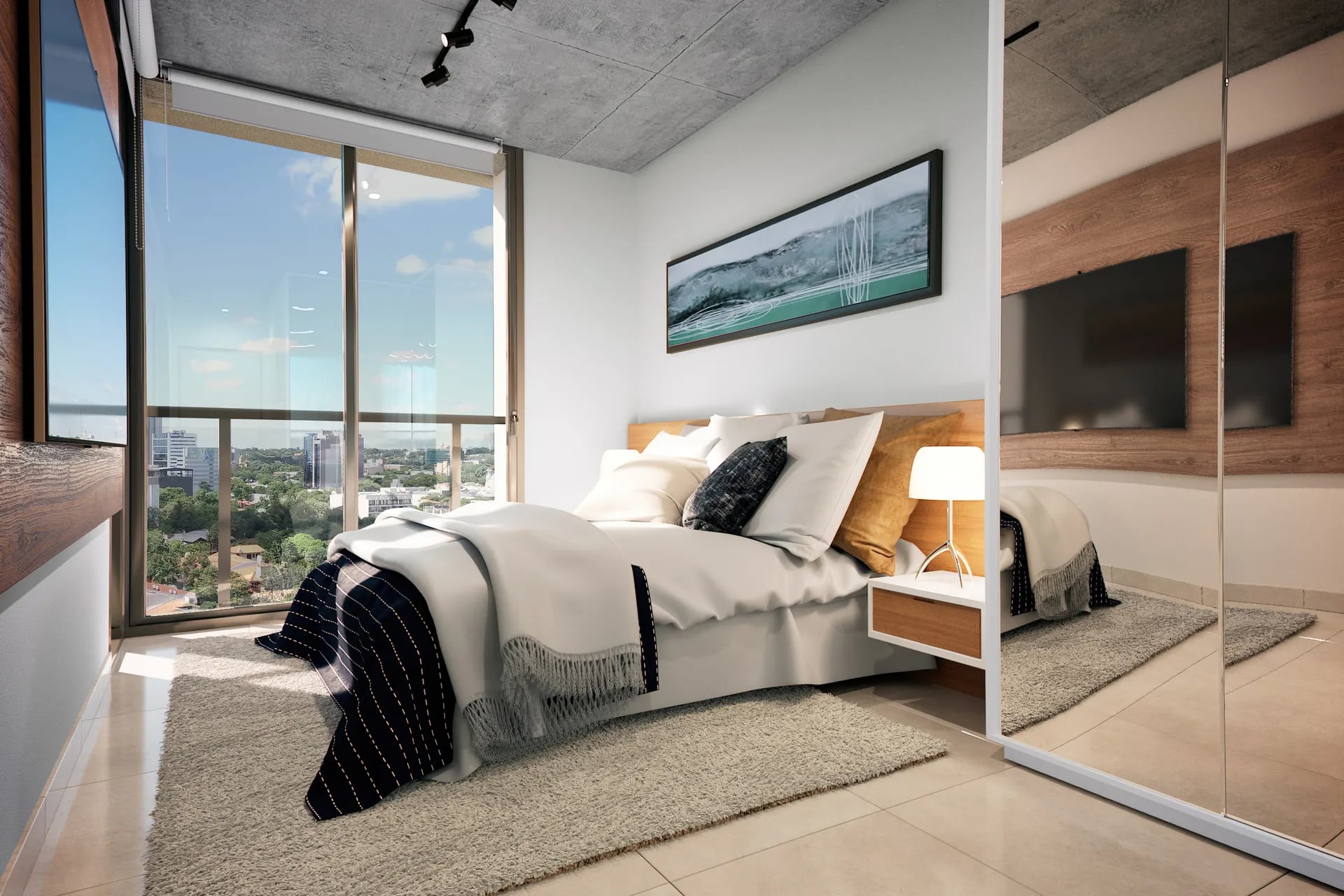 Los dormitorios tendrán ambientes versátiles, luminosos, flexibles y completamente equipados.