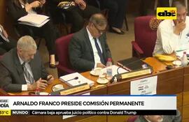 Arnaldo Franco preside Comisión Permanente