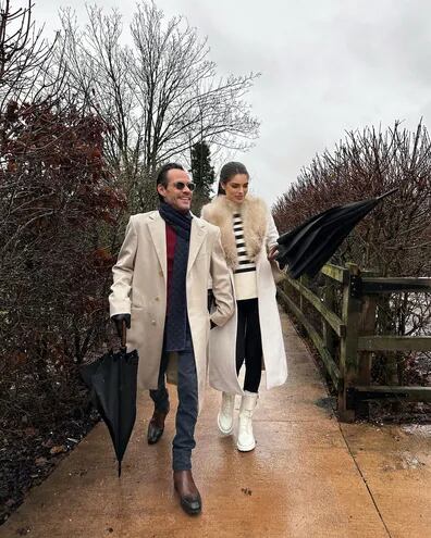 Marc Anthony y Nadia Ferreira fueron al corazón de los Cotswolds, considerada el paraíso rural de Inglaterra. (Instagram/Nadia Ferreira)