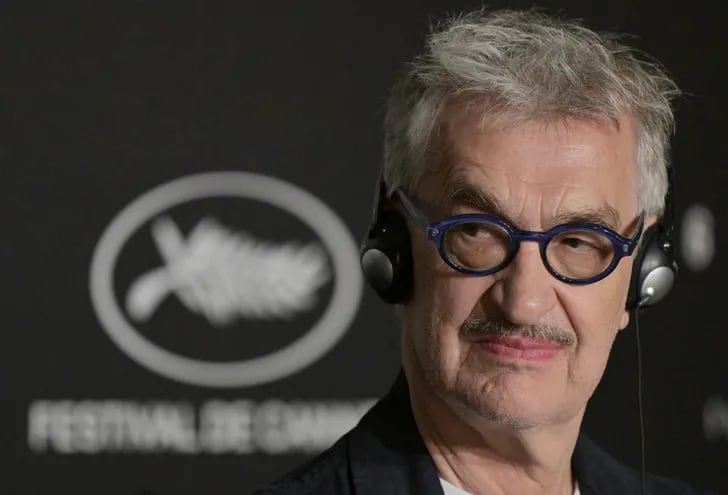 El cineasta alemán Wim Wenders durante la conferencia de presenta de su película "Perfect Days" en el Festival de Cannes.