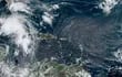 Imagen cedida por la Oficina Nacional de Administración Oceánica y Atmosférica (NOAA) a través del Centro Nacional de Huracanes (NHC) de Estados Unidos donde se muestra la localización del huracán Ida.