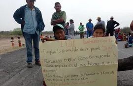 Una de las tantas protestas de nativos en el Chaco.