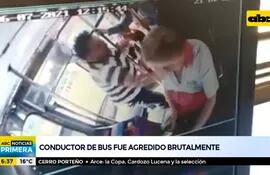 Conductor de bus fue brutalmente agredido
