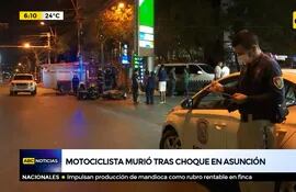 Motociclista murió tras choque en Asunción