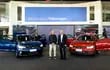 Ricardo Carrizosa, gerente de VW Paraguay, y Miguel Carrizosa, presidente de Diesa, durante el lanzamiento de los nuevos Polo y Virtus de Volkswagen.