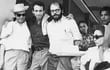 Nicanor Parra, Miguel Grinberg y Allen Ginsberg, La Habana, Cuba, febrero de 1965