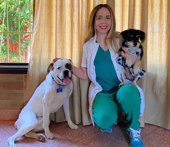 La veterinaria Violeta Pereira.