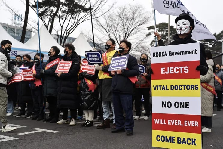 Se espera que miles de doctores se sumen a las protestas en Corea del Sur.
