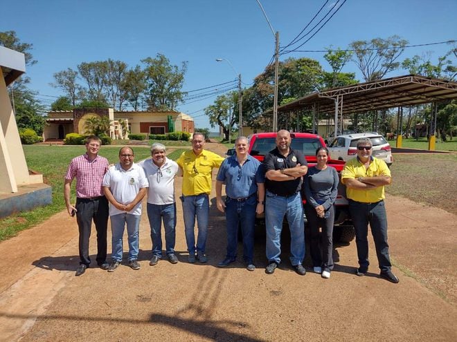 Todo el operativo en el Parque Quiteria donde funcionará el Parque de Asistecia del Rally Trans-Itapúa.