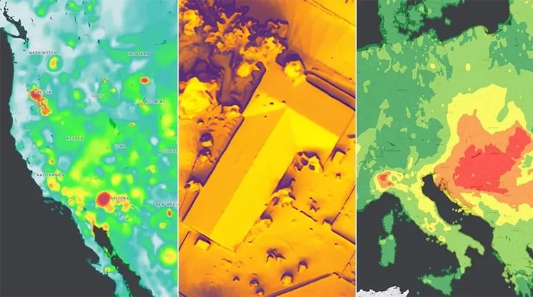 Las nuevas API de sostenibilidad de Google Maps para ofrecer información solar, la calidad del aire y el estado del polen. - GOOGLE MAPS