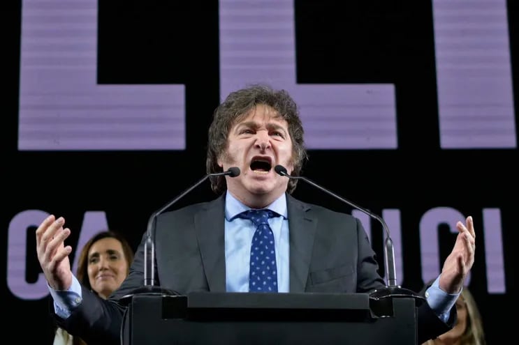 Javier Milei, diputado y candidato presidencial de La Libertad Avanza (Photo by Luis Robayo / AFP).