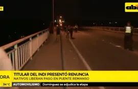Nativos liberan paso en puente Remanso tras la renuncia de Allen