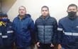 Juan Ángel Martínez, Juan Carlos Argüello, Luis Enrique Zayas Garay y Édgar Agustín González Giménez, detenidos por presuntamente contaminar la maleta de la paraguaya Fany Sosa.
