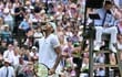 Nick Kyrgios, durante el duelo de octavos de final de Wimbledon 2022.