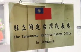 La oficina de representación de Taiwán en Lituania.