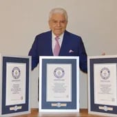 “Me siento honrado de haber recibido tres nuevos títulos del Guinness World Records", expresó orgulloso Don Francisco.