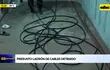Video: “Pillado” en flagrancia con cable robado